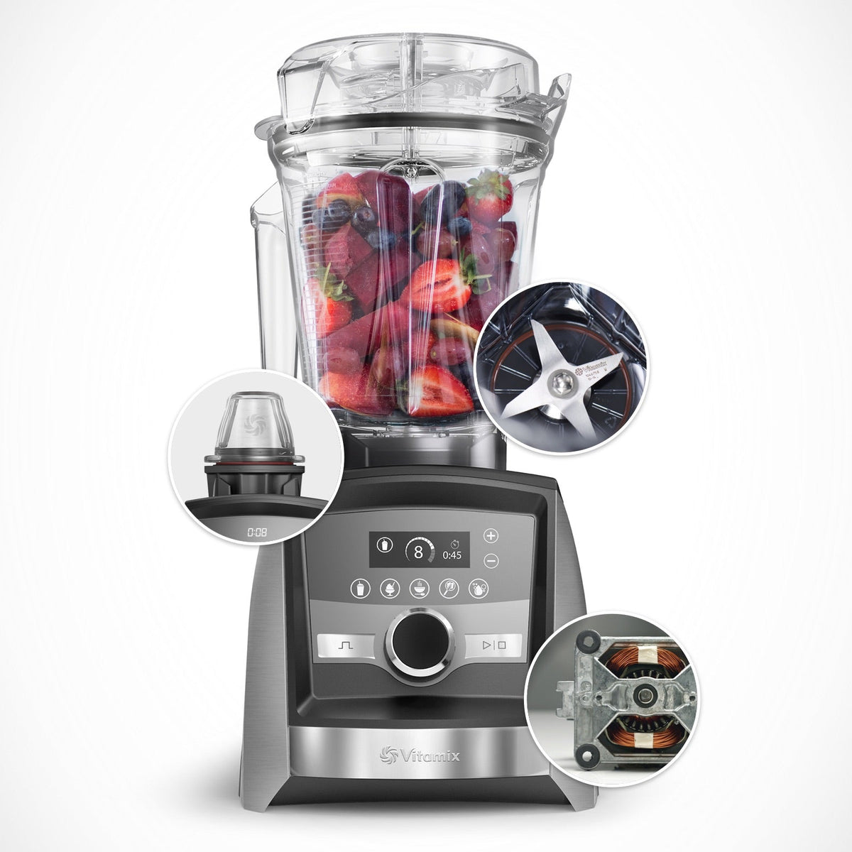 Vitamix Ascent 3500i Stainless Steel Blender Mixer - View 2