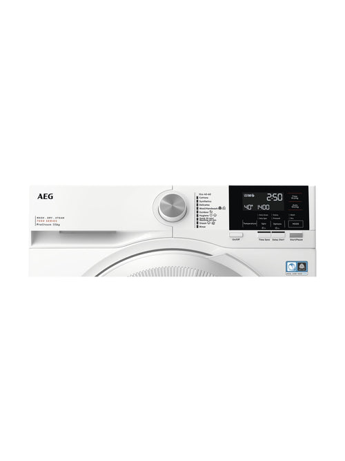 AEG 7000 LWR7175M2B Freestanding Washer Dryer, 7kg/5kg Load, 1400rpm Spin, White - View 2