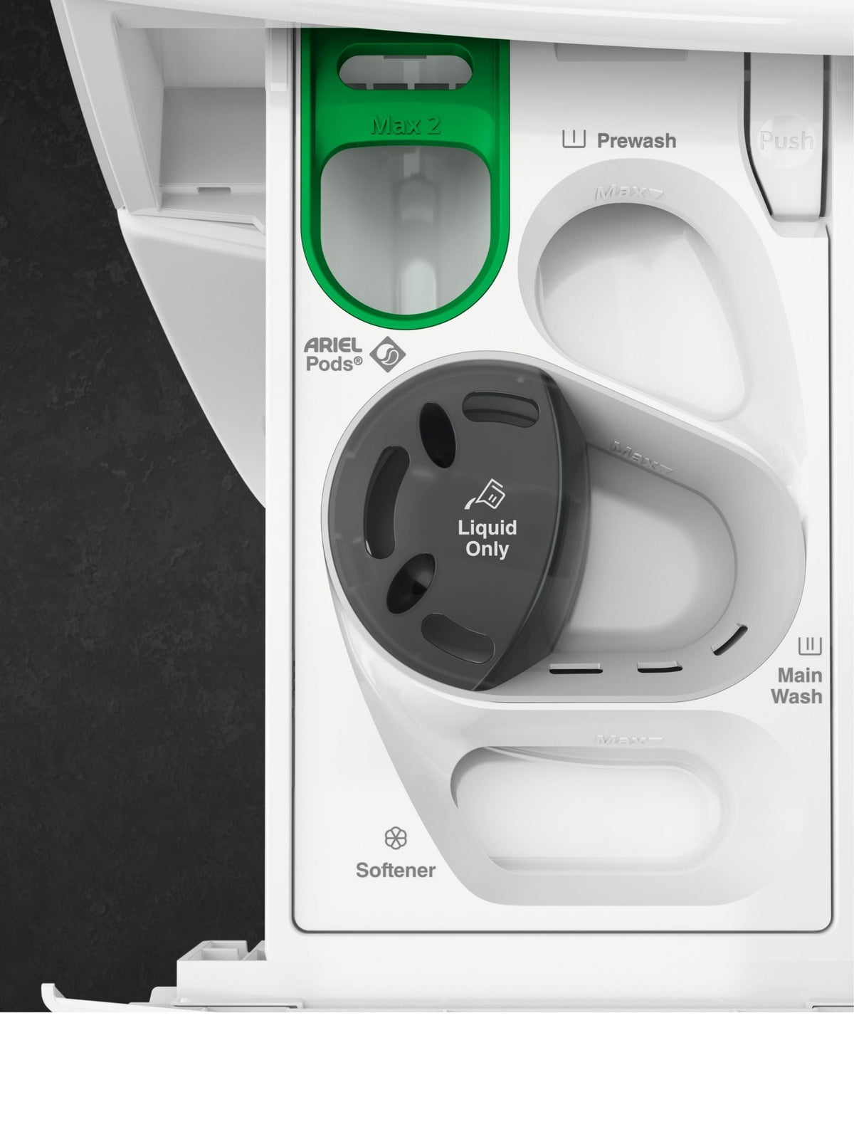 AEG 8000 LWR8516O5UD Freestanding Washer Dryer, 10Kg/6kg Load, 1600rpm Spin, White - View 2