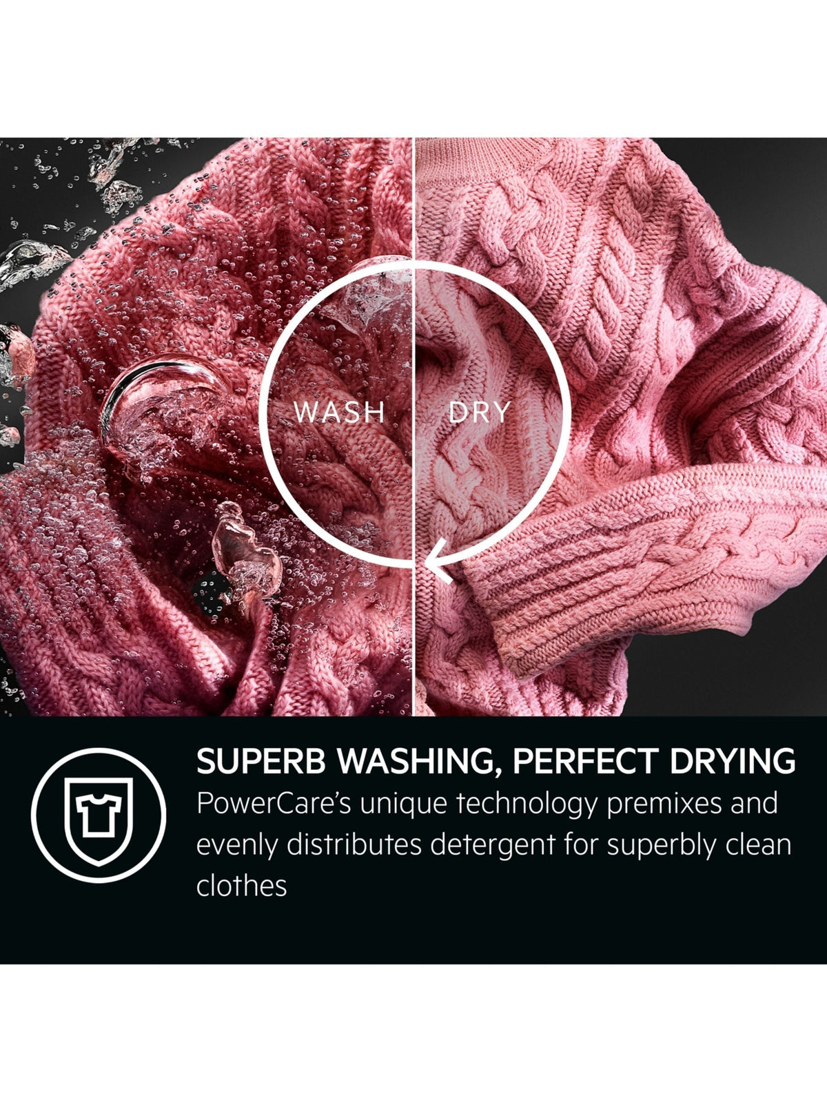 AEG 8000 LWR8516O5UD Freestanding Washer Dryer, 10Kg/6kg Load, 1600rpm Spin, White - View 3