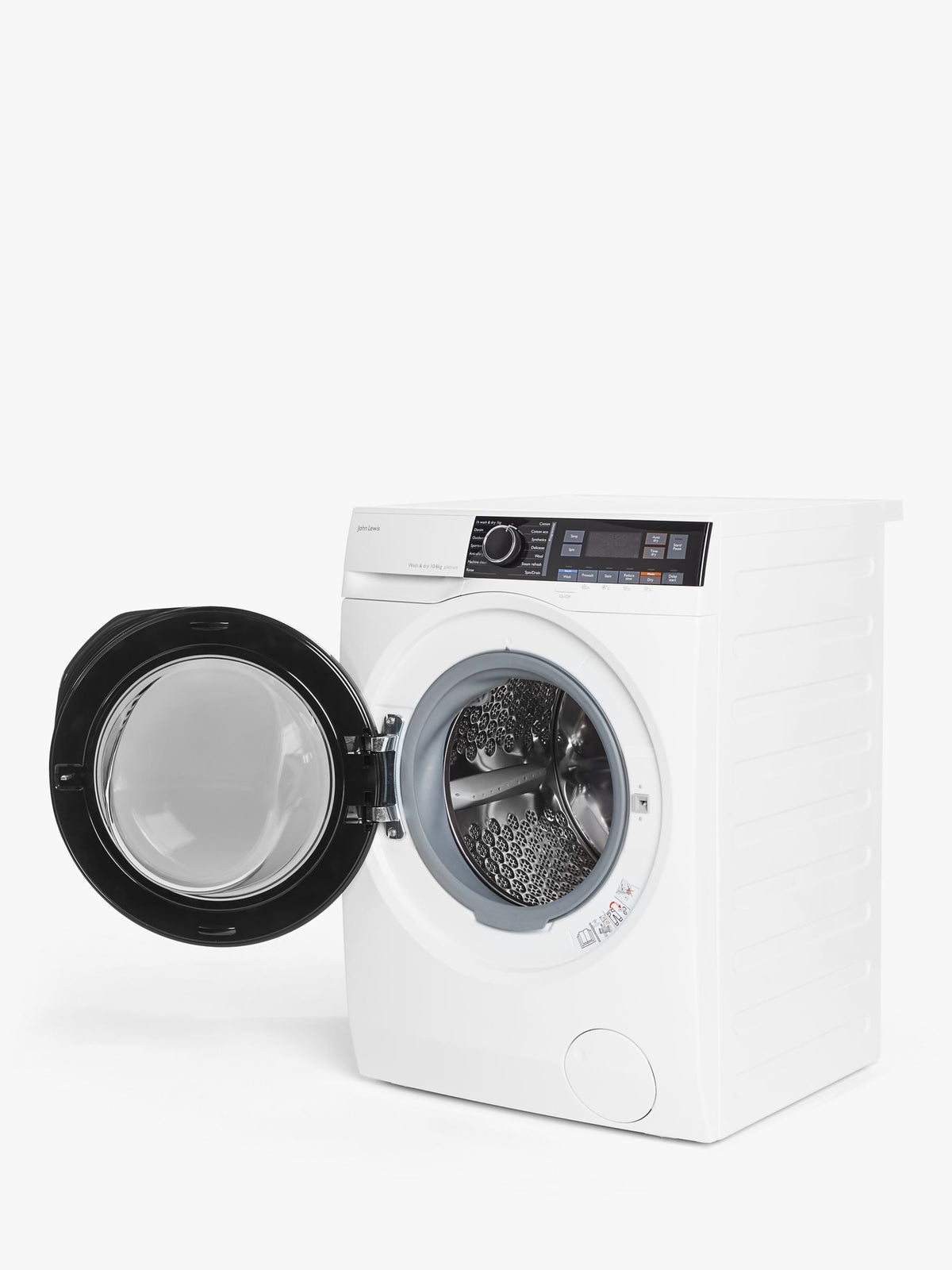 John Lewis JLWD1615 Freestanding Washer Dryer, 10kg/6kg Load, 1600rpm Spin, White - View 7