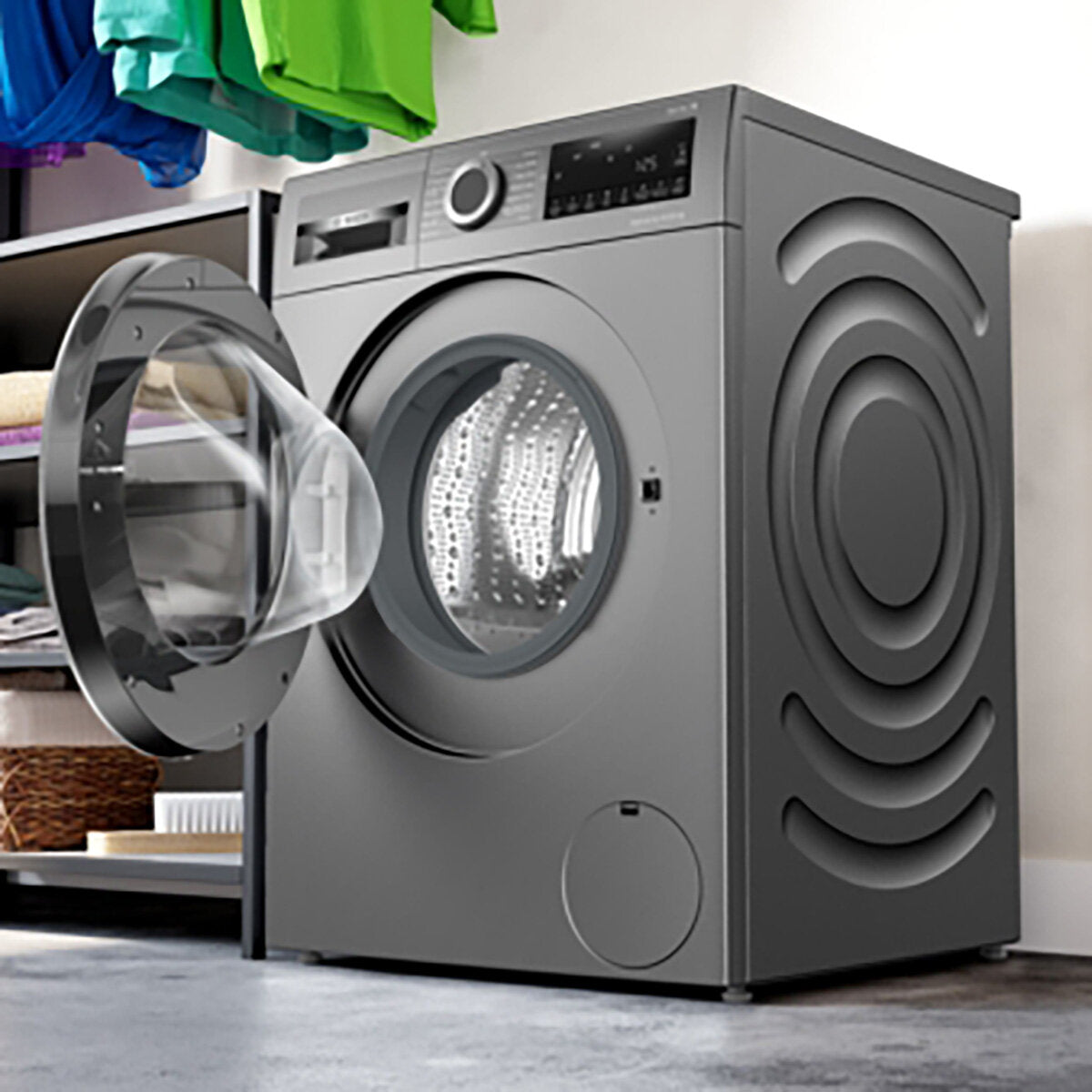 Bosch WNG254R1GB Series 6 Washer Dryer, 10.5/6kg Capacity, D Rated in Graphite - View 3