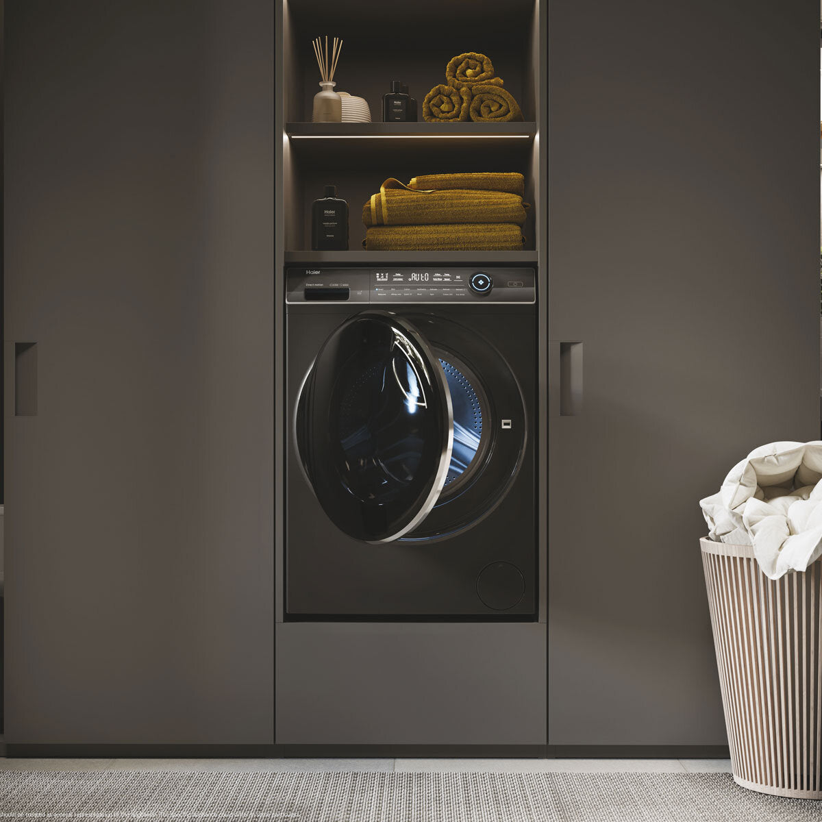 Haier I-Pro Series 7 HWD10BD14979SNUK, 10/6KG Washer Dryer, D Rated in Graphite - View 5