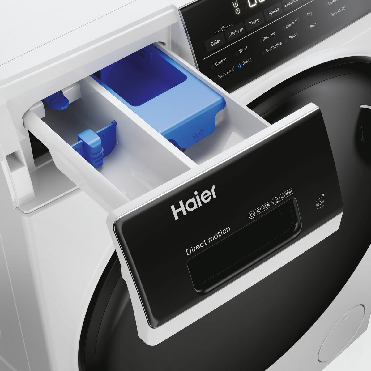 Haier I-Pro Series 5 HWD80-B14959NUUK, 8/6kg Washer Dryer, D Rated in White - View 5