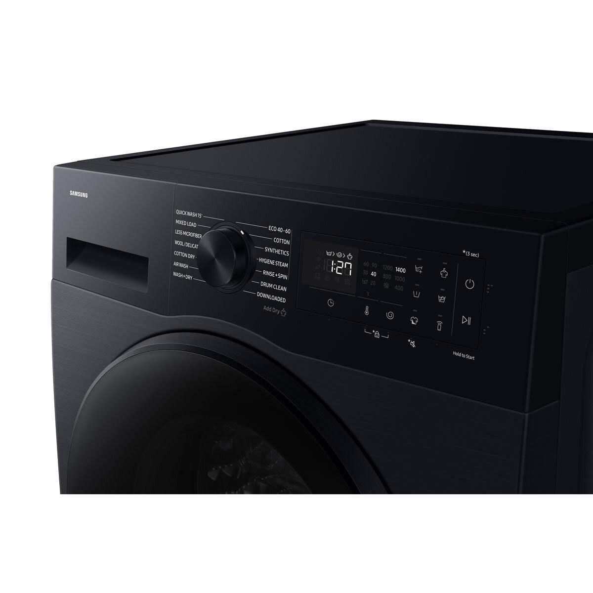 Samsung WD11DG5B15BBEU 11/6kg Washer Dryer, E Rated in Black - View 2