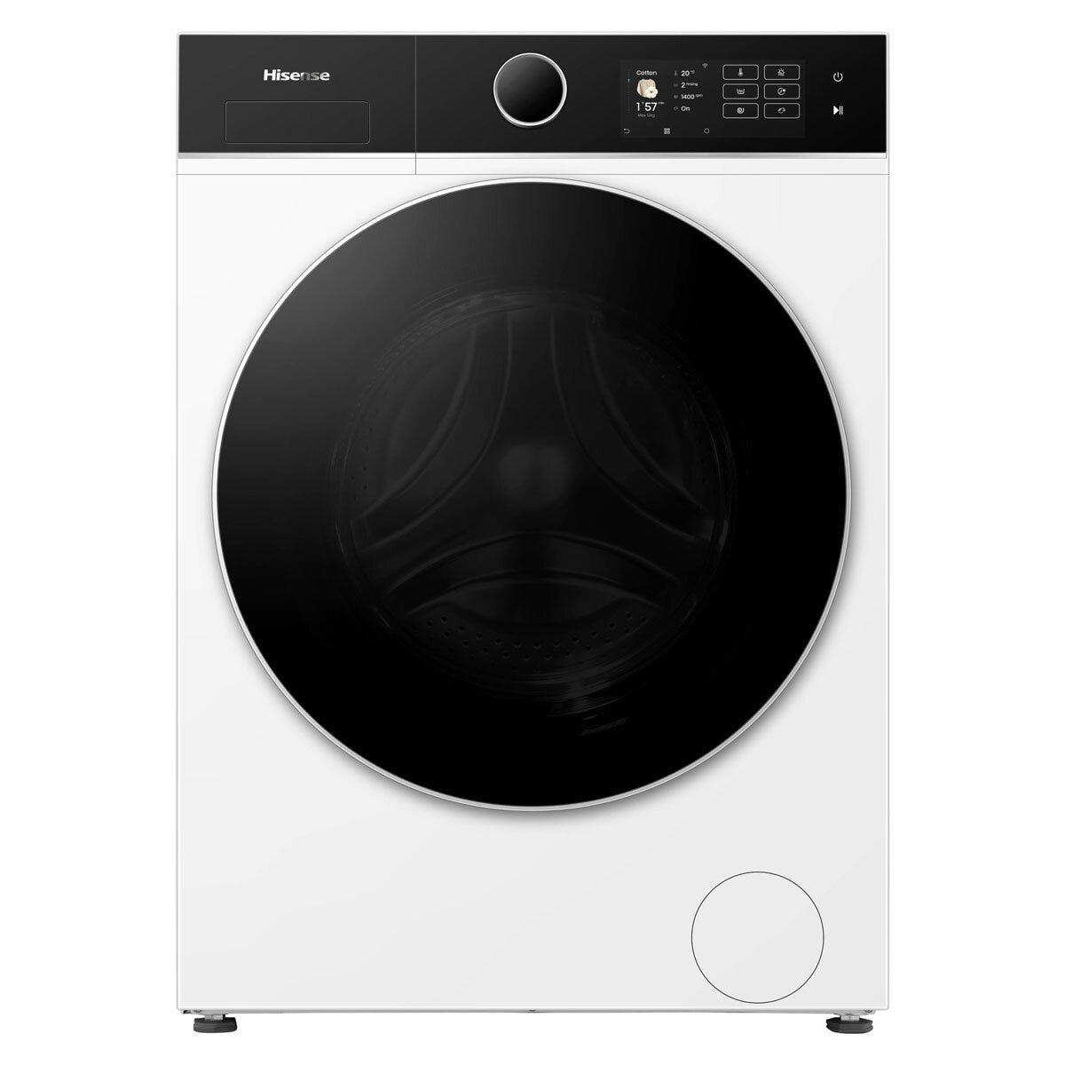 Hisense KitchenFit 5i Series WD5I1245BWR, 12kg/ 8kg Washer Dryer, D Rated in White - View 2