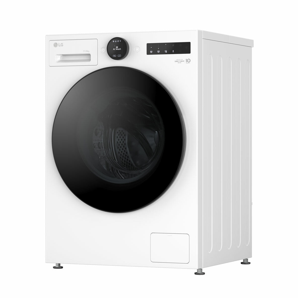LG W4X7016TWB, 11kg/6kg Washer Dryer, E Rated in White - View 5