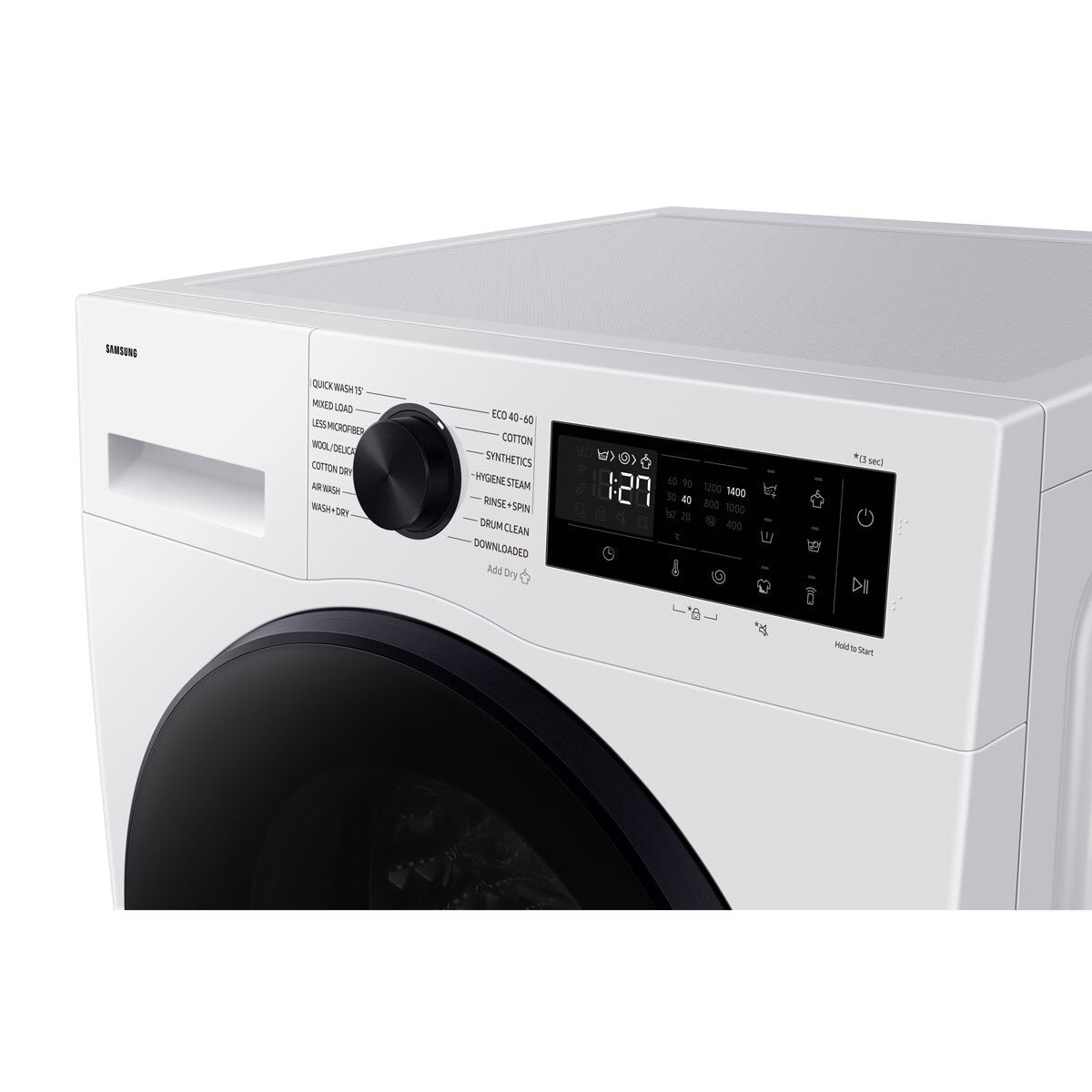 Samsung Series 5 WD90DG5B15BEEU 9/6kg Washer Dryer, D Rated in White - View 3