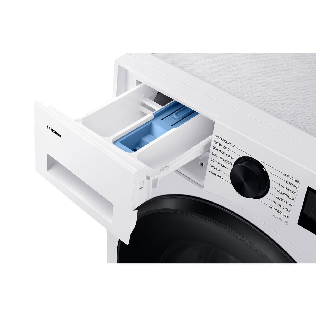 Samsung Series 5 WD90DG5B15BEEU 9/6kg Washer Dryer, D Rated in White - View 4