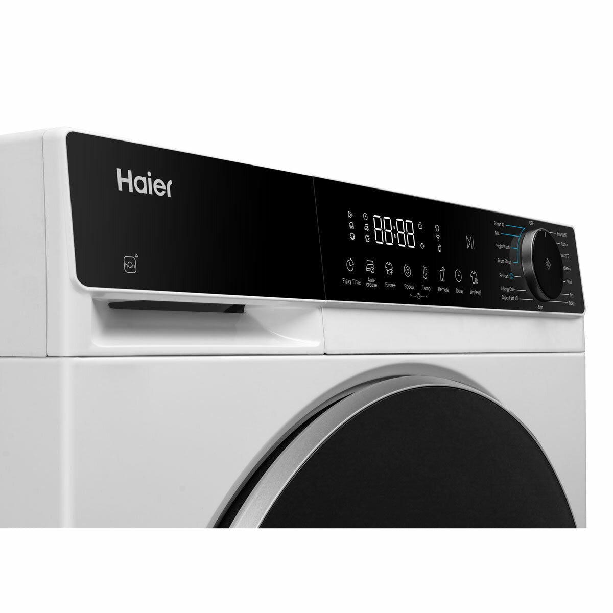 Haier HWD120-BP14357U1, 12kg/8kg Washer Dryer, D Rated in White - View 3