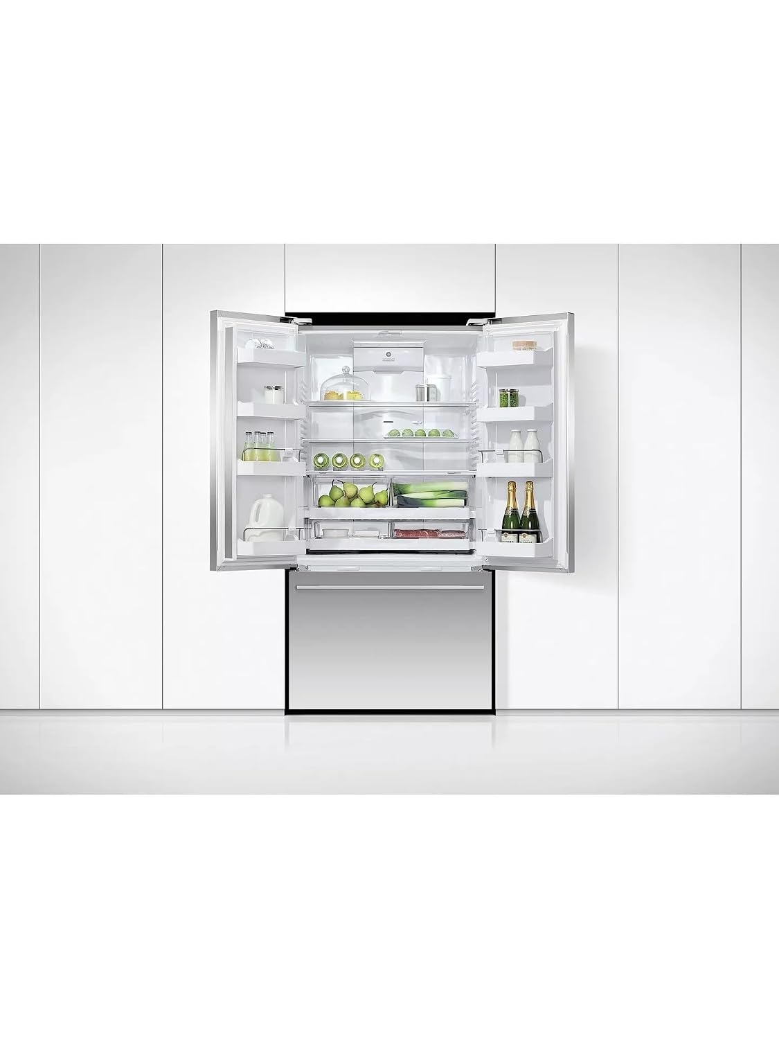 Freestanding French Door Fridge Freezer 569L 90cm Stainless Steel - View 5