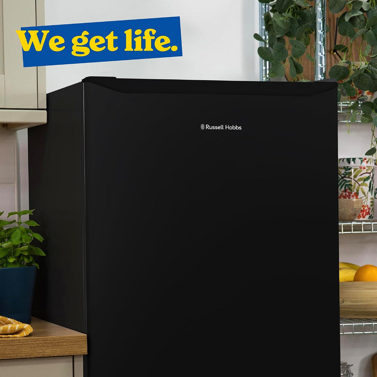 Freestanding Larder Fridge 242L 55cm 143cm Black - View 8