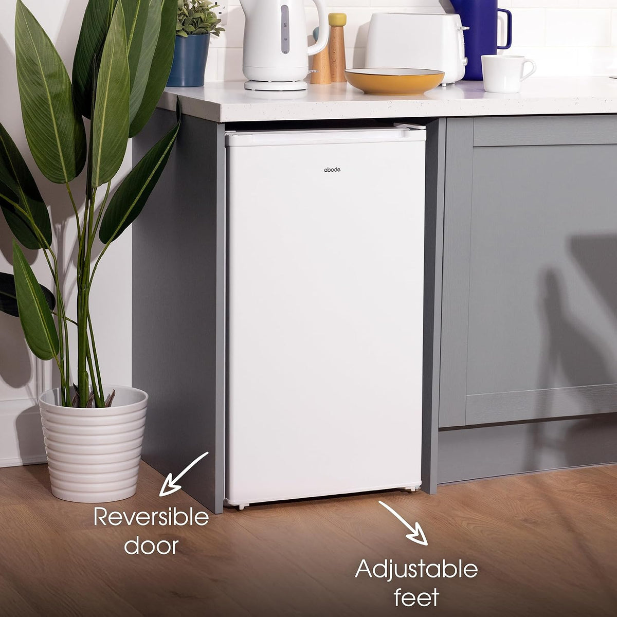 Freestanding Undercounter Fridge 114L 50cm White - View 7