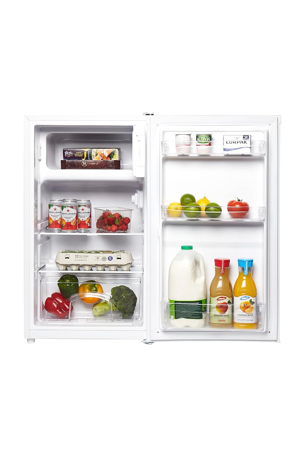 Under Counter Fridge 82L With Ice Box White - View 4