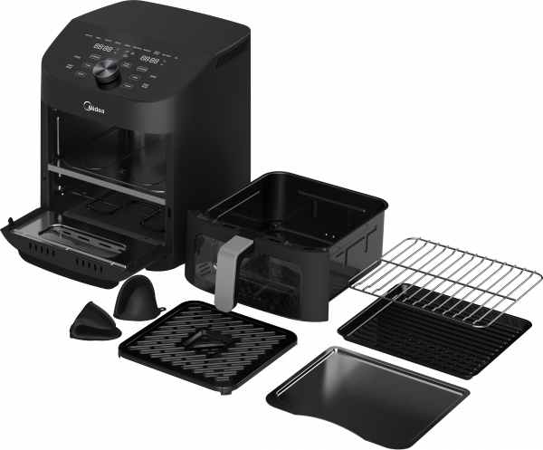 Midea MAF112B0BPKW - Black 11L Two-zone Air Fryer - 1900W - B energy - View 4
