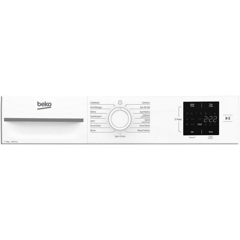 Beko BM1WU3721W 7kg 1200 Spin Washing Machine White - View 6