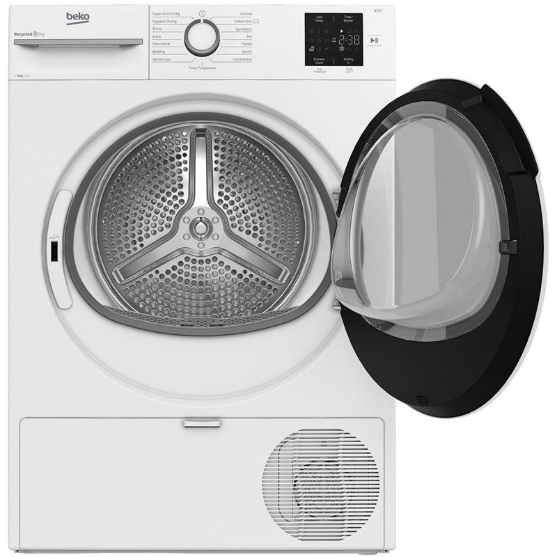 Beko BMN3T3823W 8kg Heat Pump Tumble Dryer White - A++ Rated - View 3