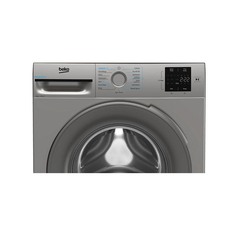 Beko BMN3WT3841S 8kg 1400 Spin Washing Machine Silver - View 3