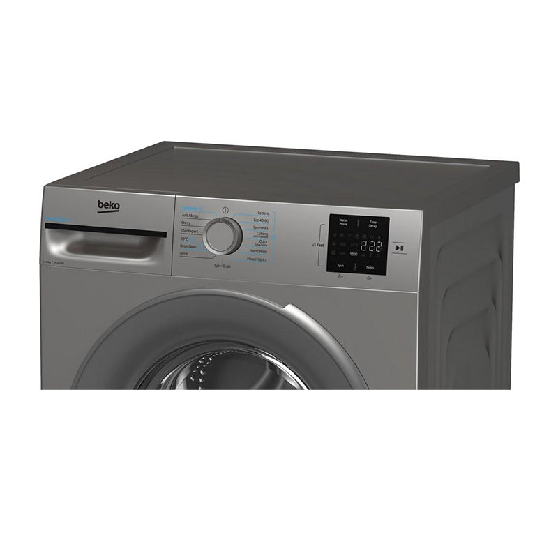 Beko BMN3WT3841S 8kg 1400 Spin Washing Machine Silver - View 4