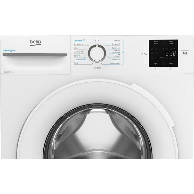 Beko BMN3WT3841W 8kg 1400 Spin Washing Machine White - View 4