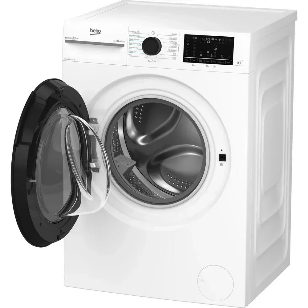 Beko BMND8545UW 8+5kg 1400 Spin Freestanding Front Load Washer Dryer White - View 3