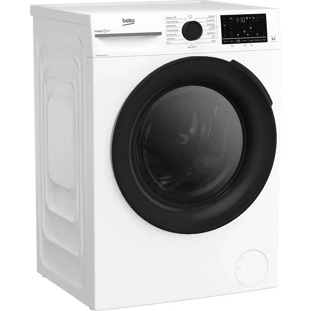 Beko BMND8545UW 8+5kg 1400 Spin Freestanding Front Load Washer Dryer White - View 4