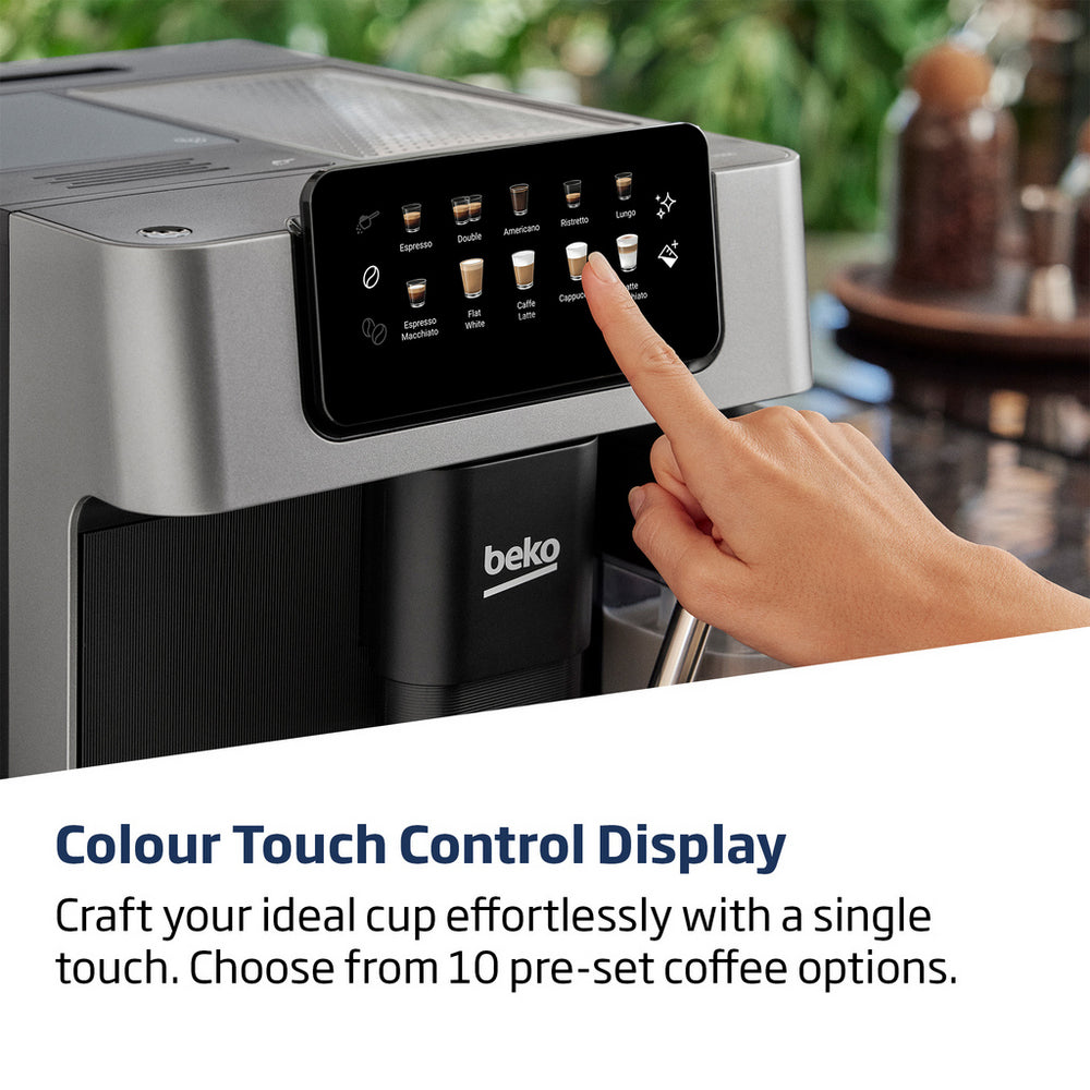 Beko CEG7304X CaffeExperto Fully Automatic 2L Bean To Cup Coffee Machine with Integrated Milk Jug Silver - View 4