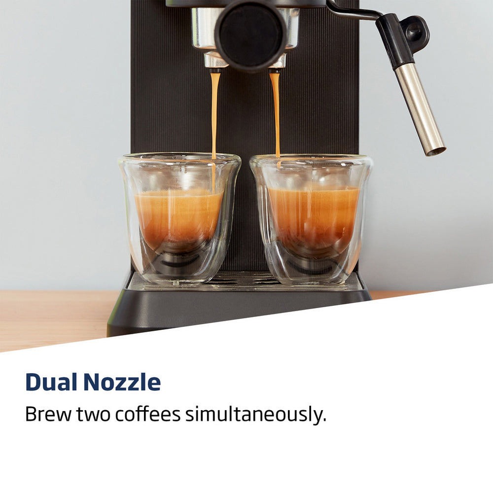 Beko CEP5302B CaffeExperto Manual Espresso Coffee Machine with Steam Wand Black - View 7