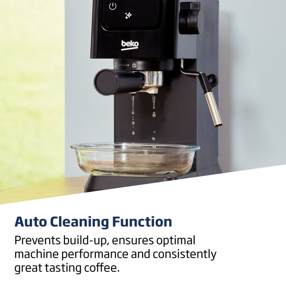 Beko CEP5302B CaffeExperto Manual Espresso Coffee Machine with Steam Wand Black - View 9