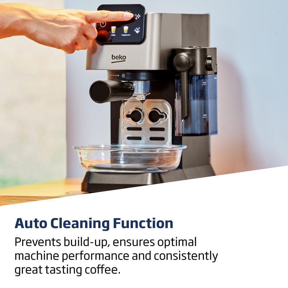 Beko CEP5304X CaffeExperto Semi Automatic Espresso Coffee Machine with Integrated Milk Jug Silver - View 9