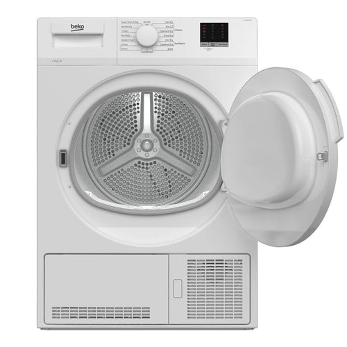 Beko DTLCE80051W 8kg Condenser Tumble Dryer with Sensor Programmes White - View 2