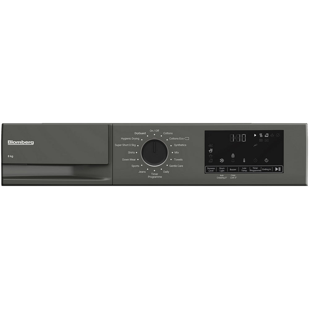 Blomberg LTA18321G 8kg Heat Pump Tumble Dryer Graphite - View 5