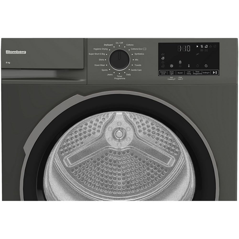 Blomberg LTA18321G 8kg Heat Pump Tumble Dryer Graphite - View 4