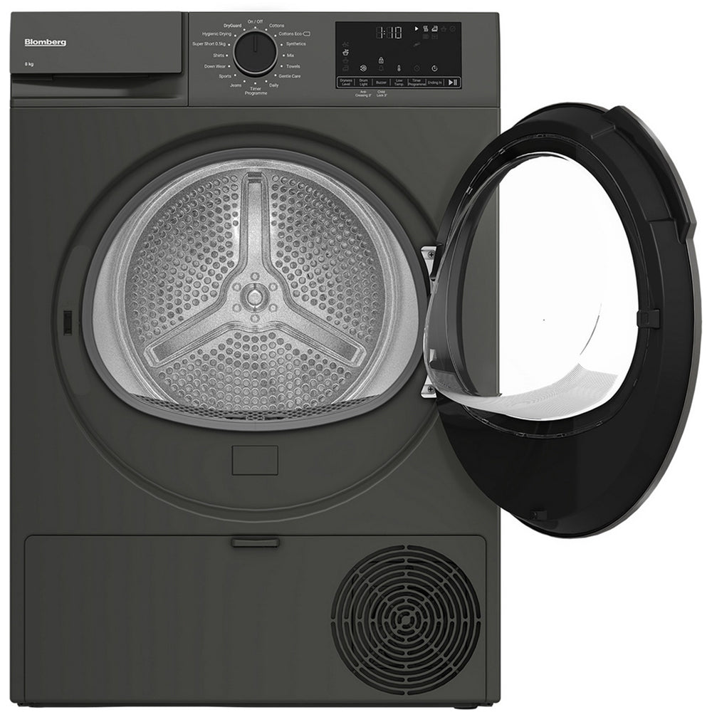 Blomberg LTA18321G 8kg Heat Pump Tumble Dryer Graphite - View 3