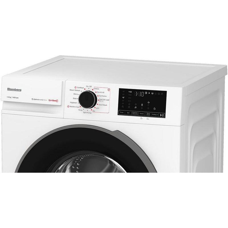 Blomberg LWA18461W 8kg 1400 Spin Washing Machine - White - View 5