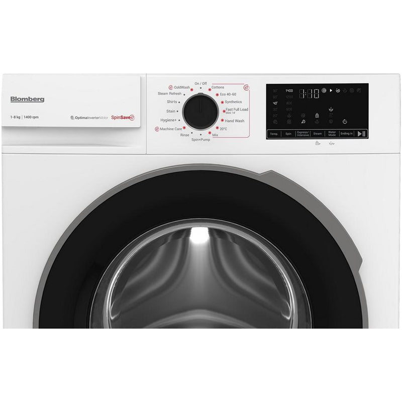 Blomberg LWA18461W 8kg 1400 Spin Washing Machine - White - View 6
