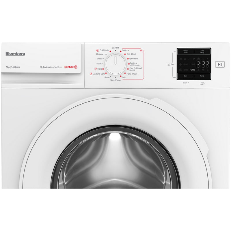 Blomberg LWA27461W 7kg 1400 Spin Washing Machine White - View 5