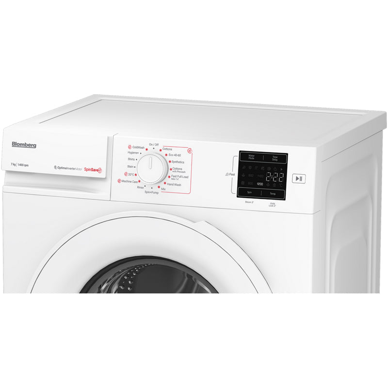 Blomberg LWA27461W 7kg 1400 Spin Washing Machine White - View 6