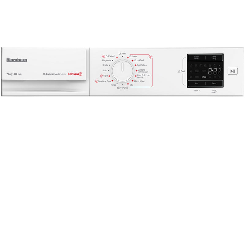 Blomberg LWA27461W 7kg 1400 Spin Washing Machine White - View 8
