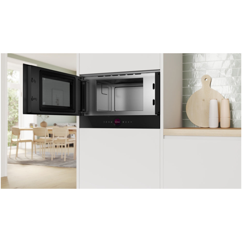 Bosch BFL7221B1B Series 8 Built In Microwave Oven Black - View 3
