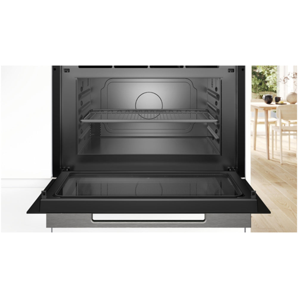 Bosch CEG732XB1B Series 8 Built-In Microwave & Grill Black - View 3