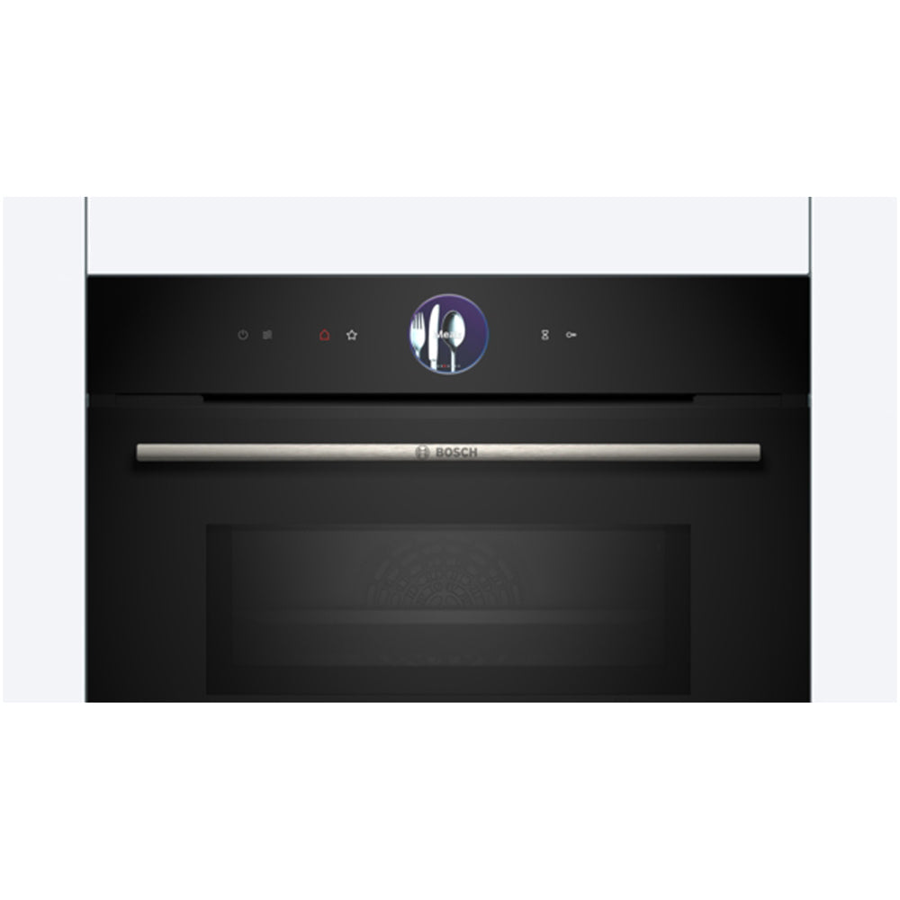 Bosch CMG7761B1B Series 8 Built-In Combi Microwave - Black - View 2