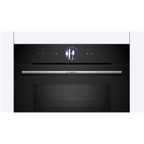 Bosch CMG7761B1B Series 8 Built-In Combi Microwave - Black - View 2