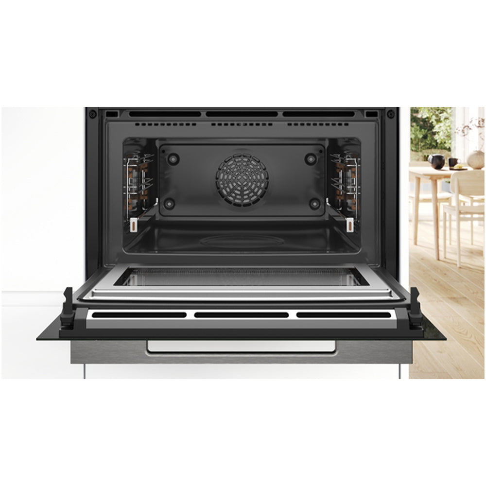 Bosch CMG778NB1 Series 8 45L Built-In Combi Microwave - Black - View 4