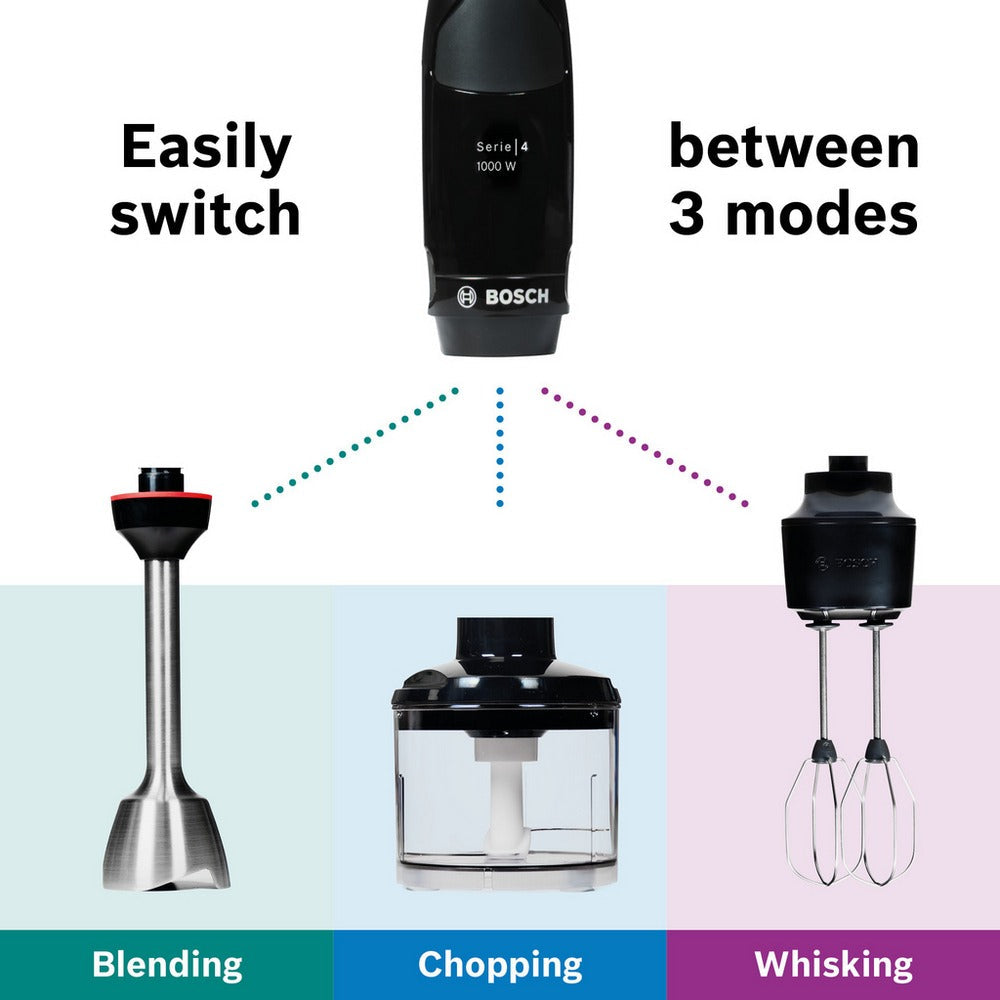 Bosch MSM4B624GB Series 4 3-in-1 Hand Blender Anthracite - View 2