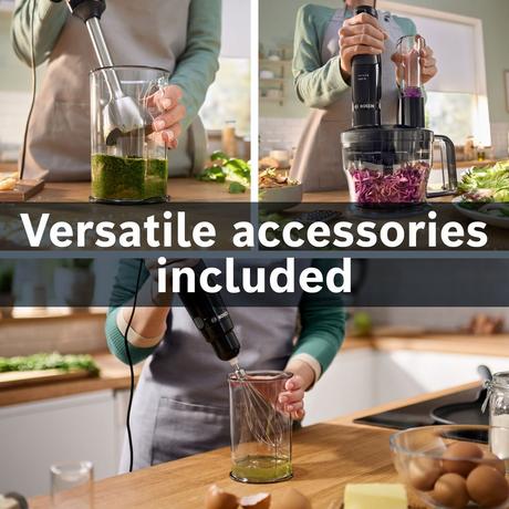 Bosch MSM4B670GB ErgoMaster Series 4 Hand Blender Black - View 3