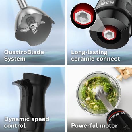 Bosch MSM4B670GB ErgoMaster Series 4 Hand Blender Black - View 4