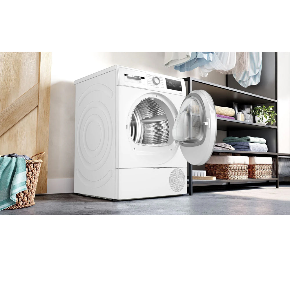 Bosch Series 4 WTH85226GB 8kg Freestanding Heat Pump Tumble Dryer White - A++ Rated - View 3