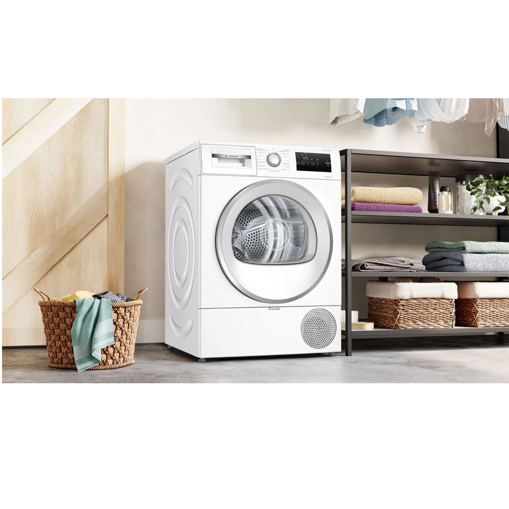 Bosch Series 4 WTH85226GB 8kg Freestanding Heat Pump Tumble Dryer White - A++ Rated - View 2