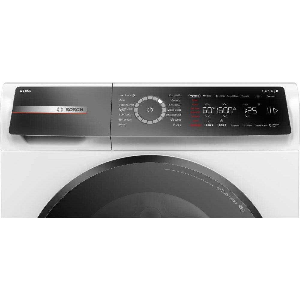 Bosch WGB256A1GB Series 8 i-DOS WiFi enabled 10 kg 1400 Spin Washing Machine White - View 2